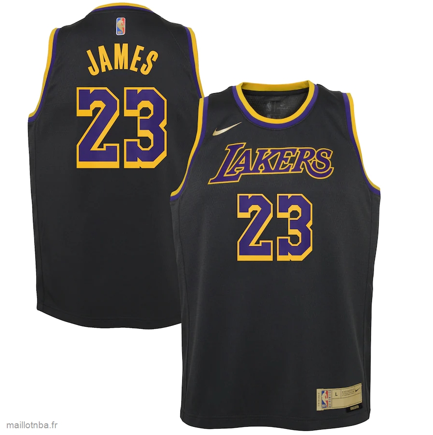 Maillot Los Angeles Lakers LeBron James Nike Black 2020/21 Swingman Player Jersey - Earned Edition
